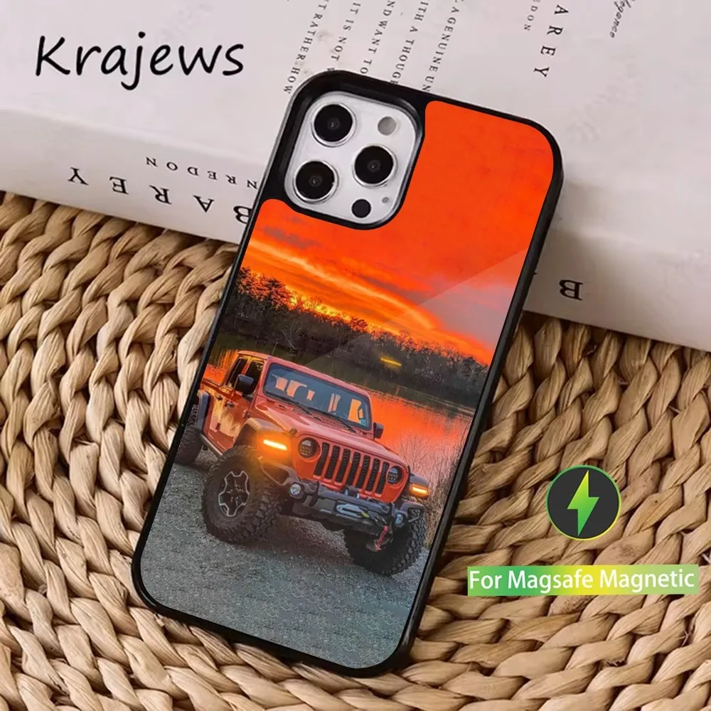Чехол для телефона J-Jeeps внедорожного внедорожника iPhone 16 15 14 13 12 11 Pro Max Plus Mini Magsafe