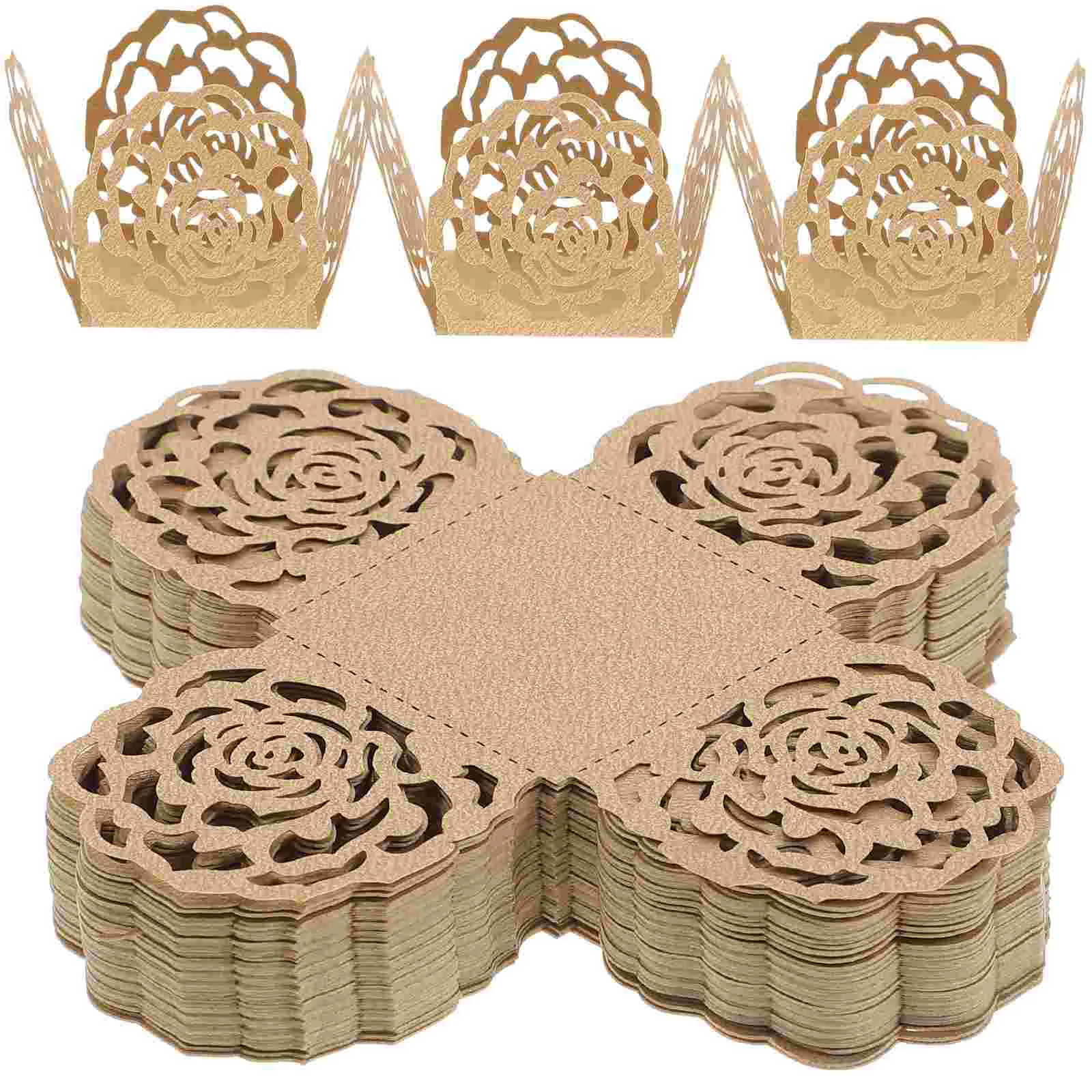 

50 Pcs Chocolate Tray Dessert Paper Table Centerpieces Party Truffle Storage Supply