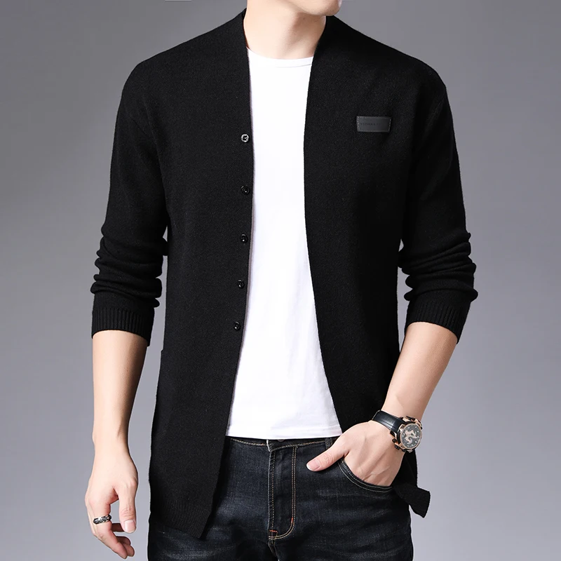 

Fit Casual Knitted New Clothing Sweater Cardigan Brand Fashion Solid 2022 Coats Slim Cardigan Knit Men Mens Sweater Men's Autumn