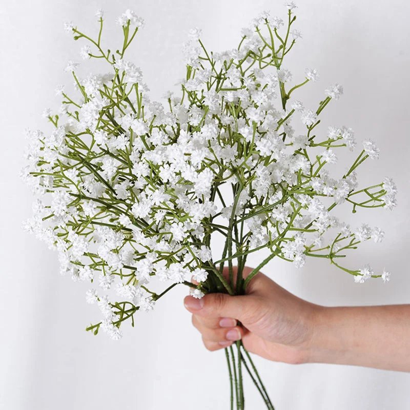 

Gypsophila Baby Breath Artificial Flowers Bouquets Bulk for Wedding Party Decoration DIY Floral Arrangement Home Accessories 1pc