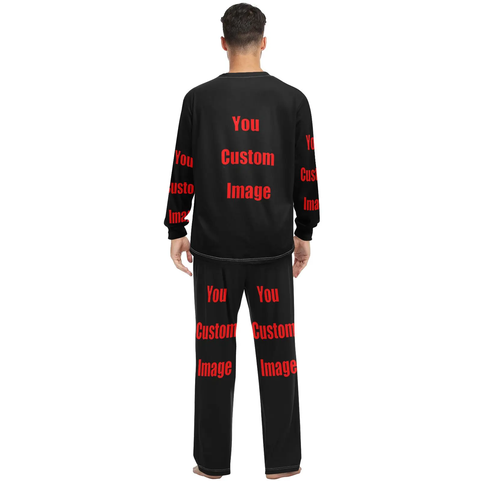 Свободные пижамные комплекты для мужчин и женщин домашняя одежда сна с