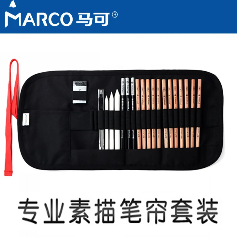 

Marco Student Sketch Pen Curtain 7500 Beginner Sketch Writing Hand Drawn Drawing Pencil Set Of 20 Pieces
