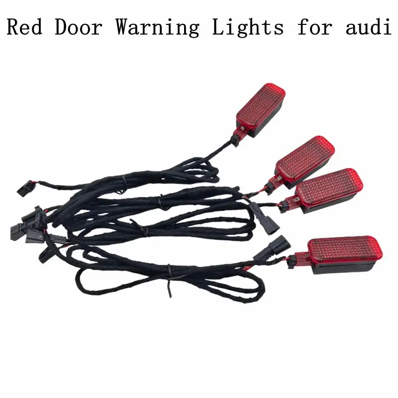 

4 шт. светодиодный кабель сигнальной лампы двери для A3 A4 A5 A6 A7 A8 Q3 Q5 TT 8KD 947411 8КД 947 411 8КД 947415 8KD 947 415 КРАСНЫЙ свет