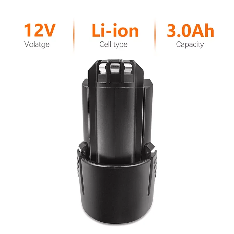 

2023New 3000/6000mAh 10.8V/12V BAT420 Replacement Battery for Bosch BAT411 BAT412A BAT413A 2607336013 2607336014 Li-ion Battery