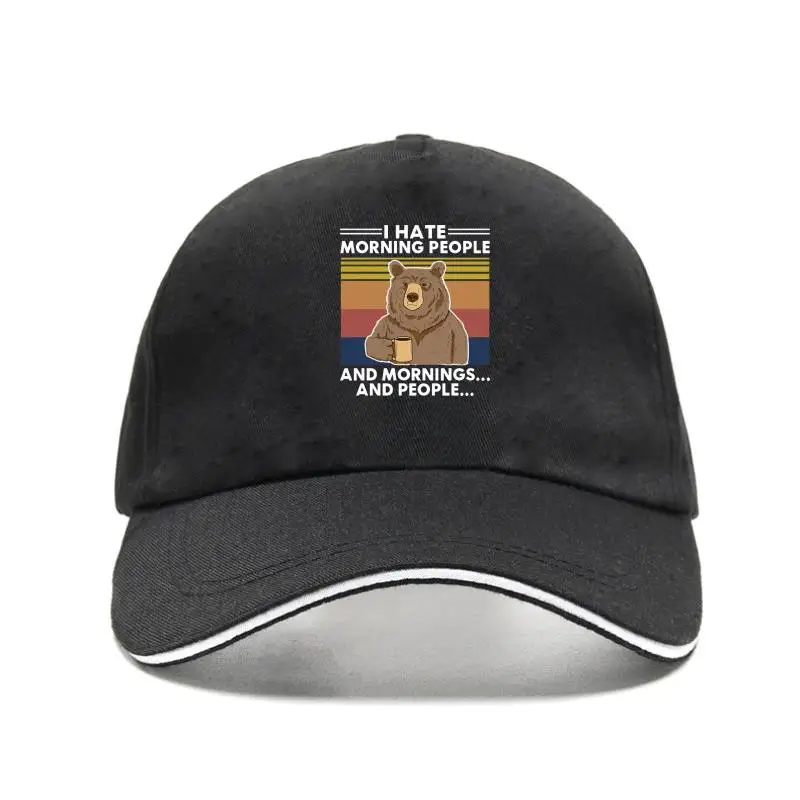 

New cap hat en' Cute Graphic Bear I Hate orning Peope Vintage Deign New en Chrita Day Harajuku Baseball Cap
