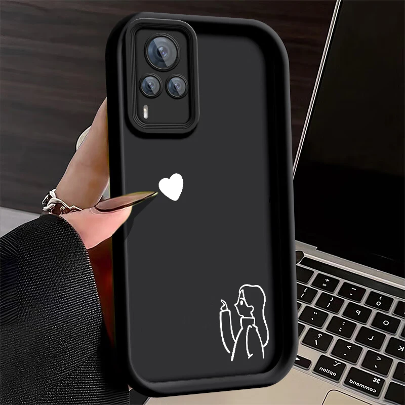 Чехол с белыми линиями по сравнению сердцем для мальчиков и девочек мягкая