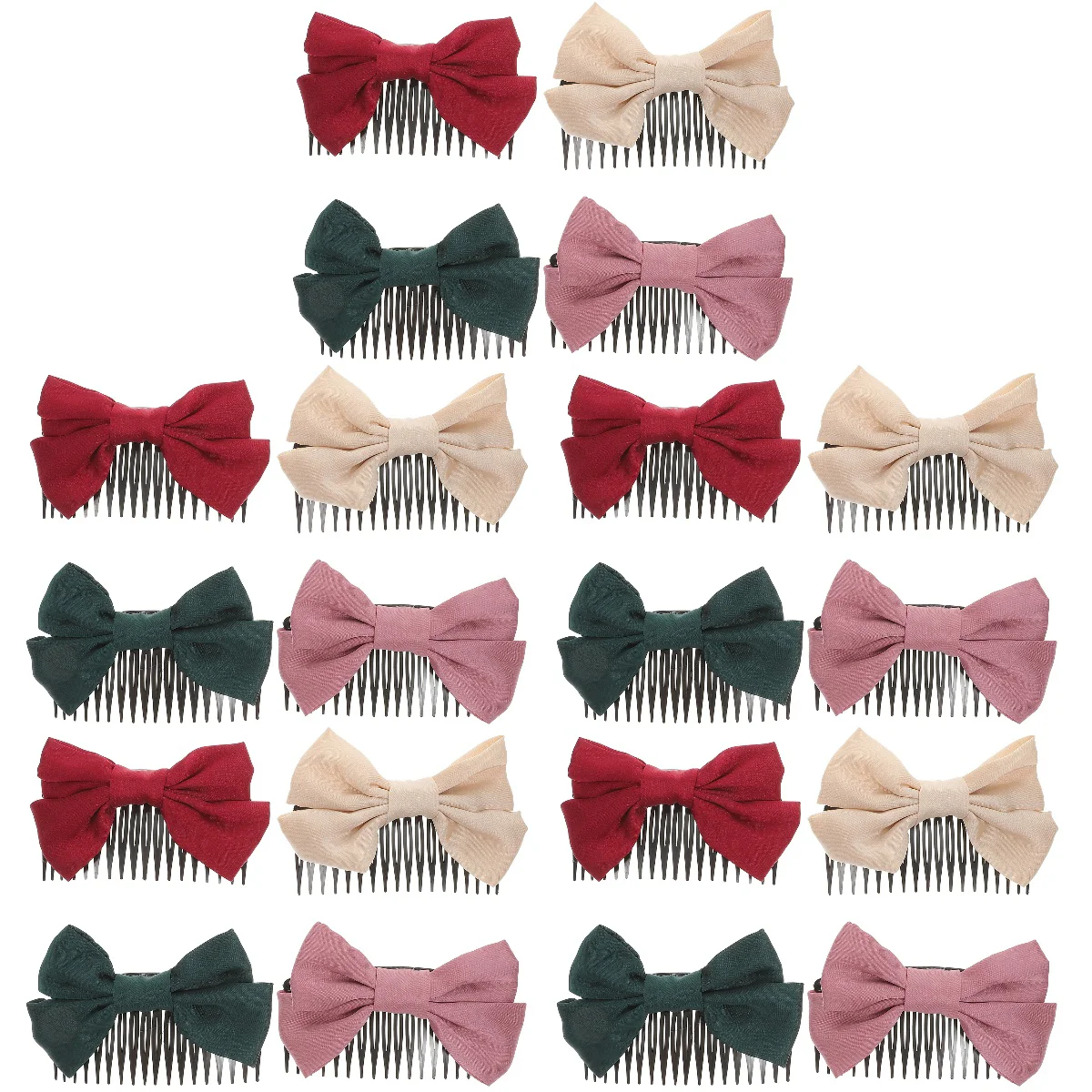 

20 Hair Combs Ribbon Bows Hair Clips Hair Accessories Hairpins