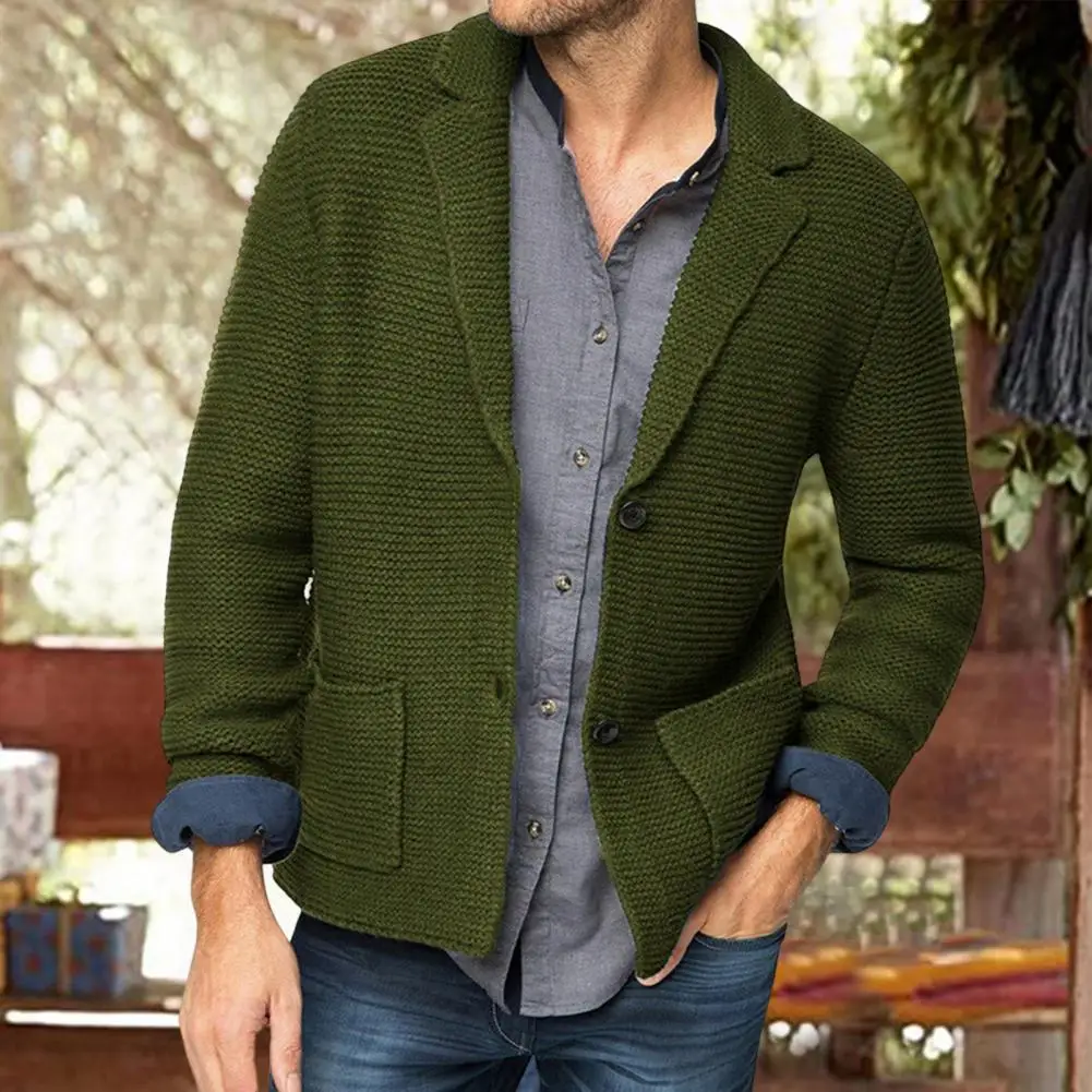 

Мужской свитер, пальто, однотонный удобный термальный осенне-зимний мужской свитер, вязаная куртка, Мужская вязаная куртка для школы