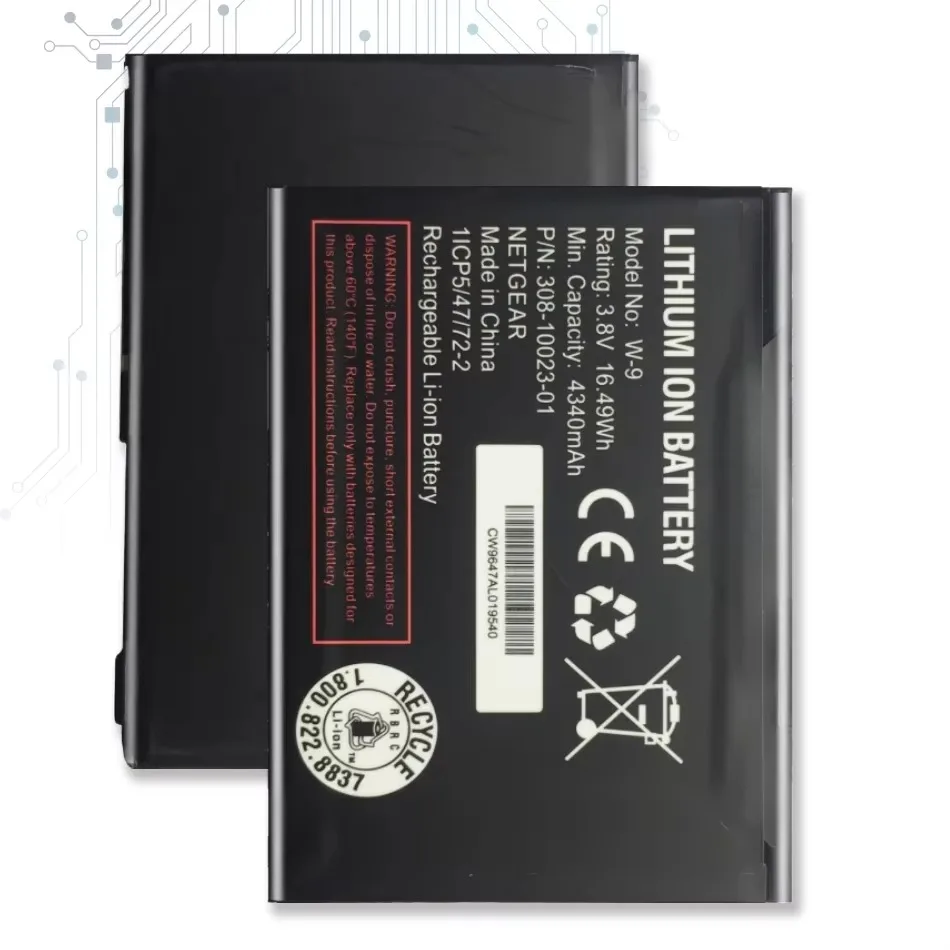 Перезаряжаемая литиевая батарея W9 для Netgear Sierra AirCard W-9 AC810S AC815 AC791L беспроводной