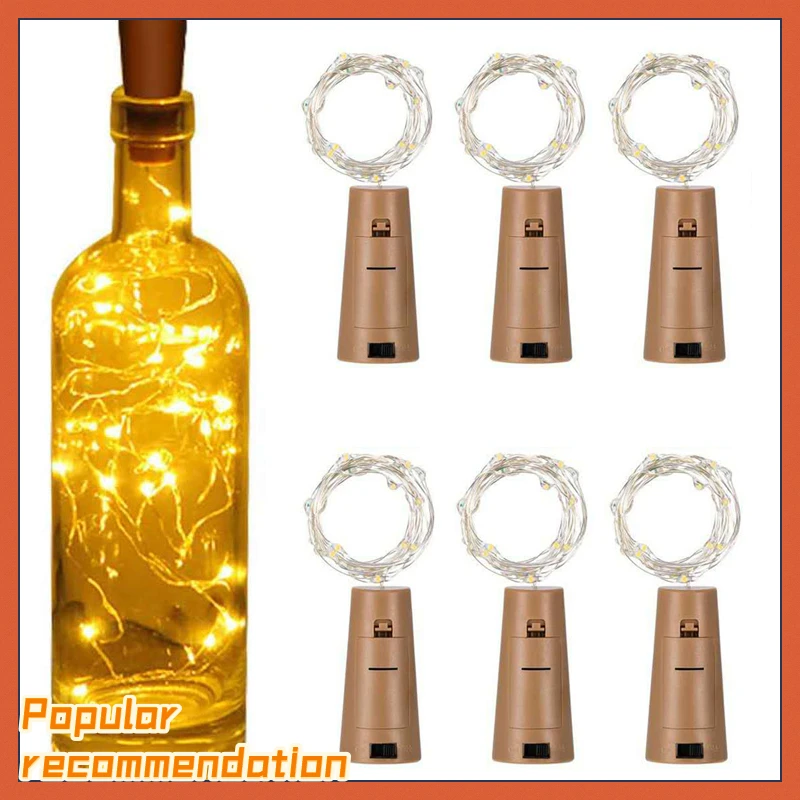 

Wine Bottle Light With Cork LED String Lights Battery Powered Fairy Lights Garland Christmas Party Wedding Bar Decoration