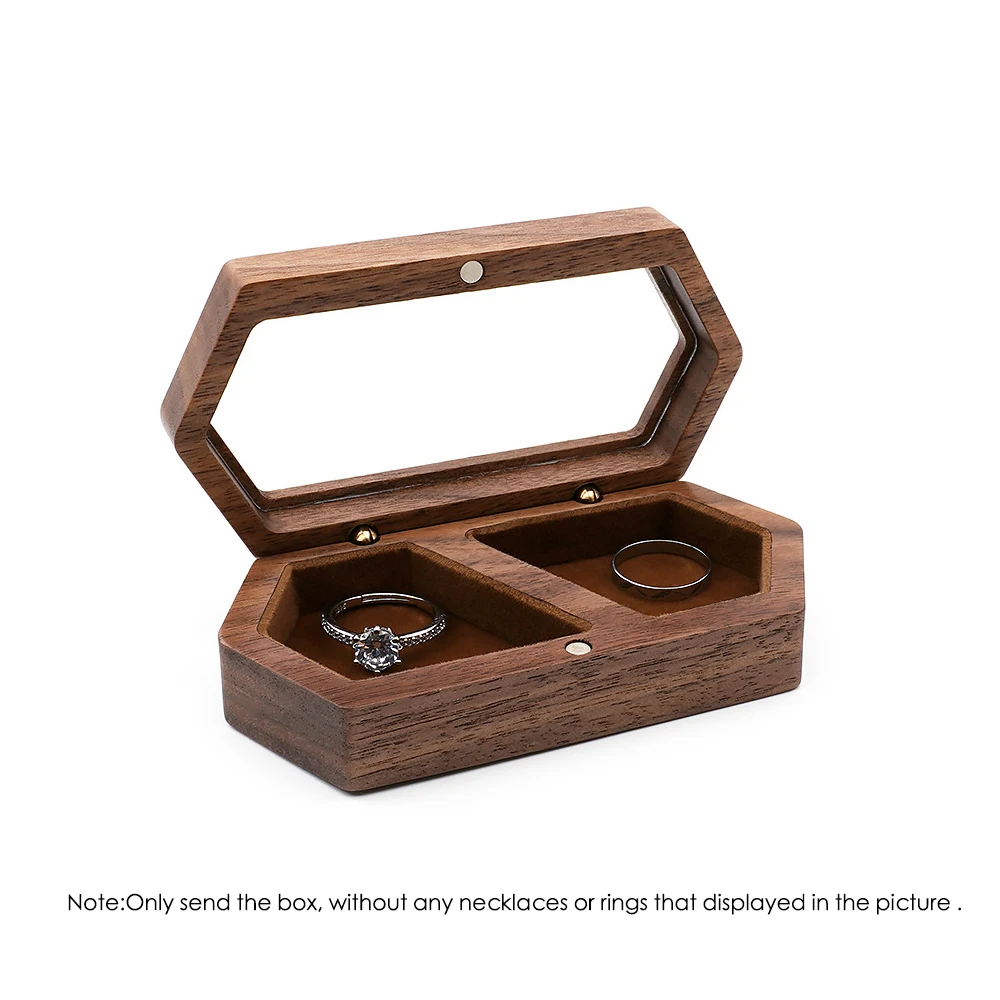 

Деревянная персонализированная коробка для обручальных колец