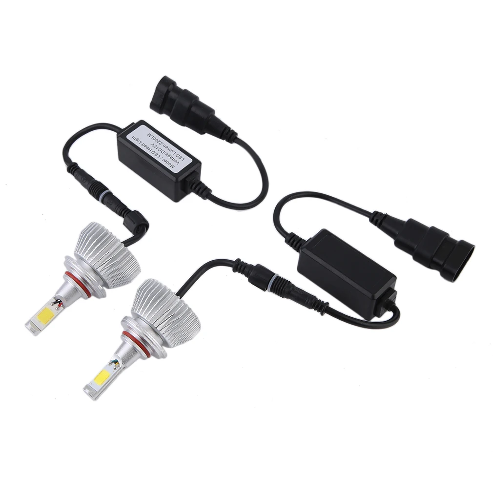

2X Plug & Play 9007/H8/H9/H11/H4/9005/9006 LED 60W 2200LM White Bulb Replacement DRL Daytime Driving Fog Headlight