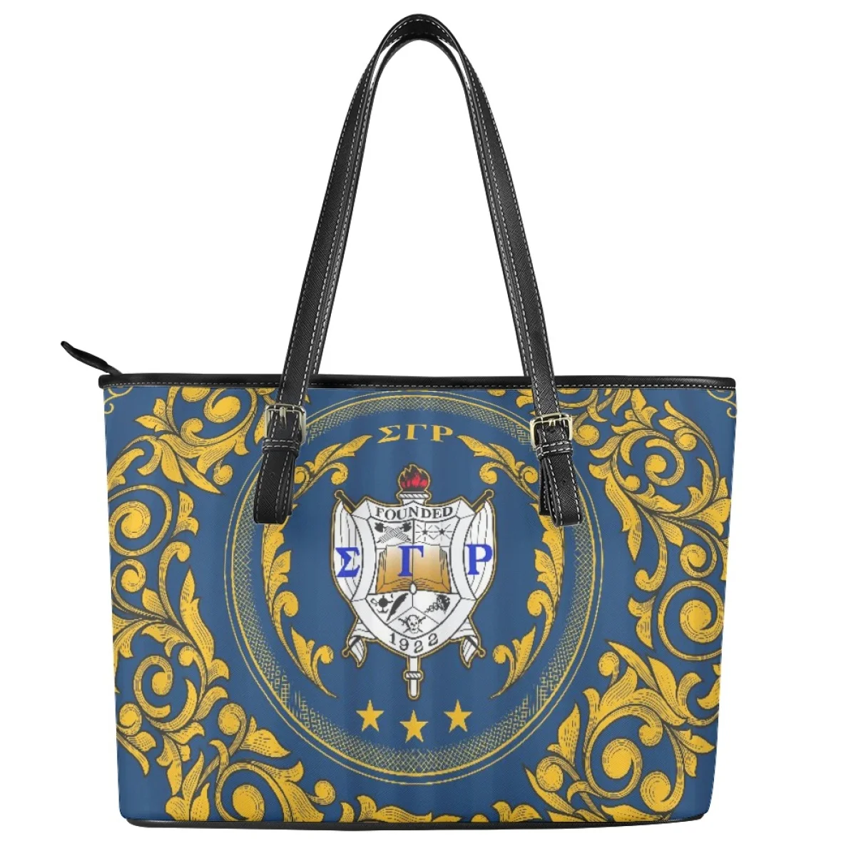 Sigma Gamma Rho Women Handbags Shoulder Bag Sorority Gift Outdoor Street Portable Coin Pouch Tote Bag Girls PU Leather Clutch