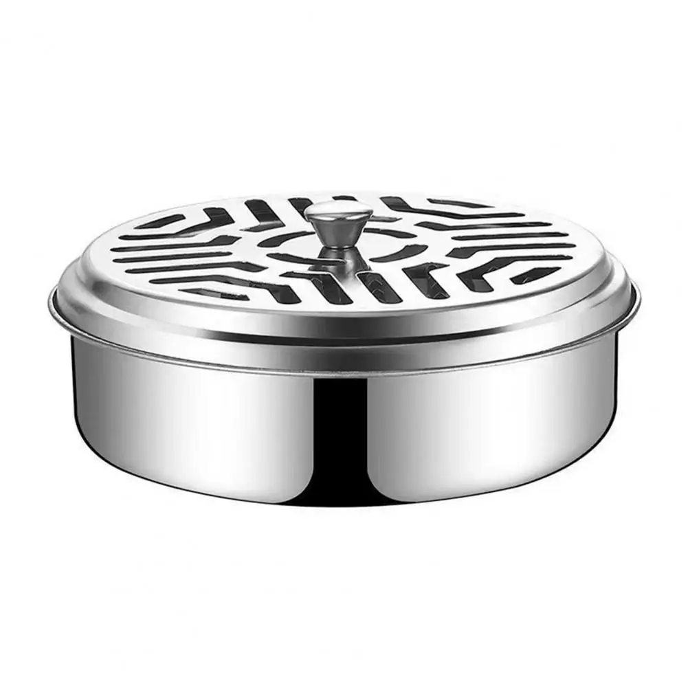 

Mosquito Coil Disk Reusable Mosquito Incense Box Creative Firm Base Eco-friendly Iron Sandalwood Box Mosquito Incense Tray