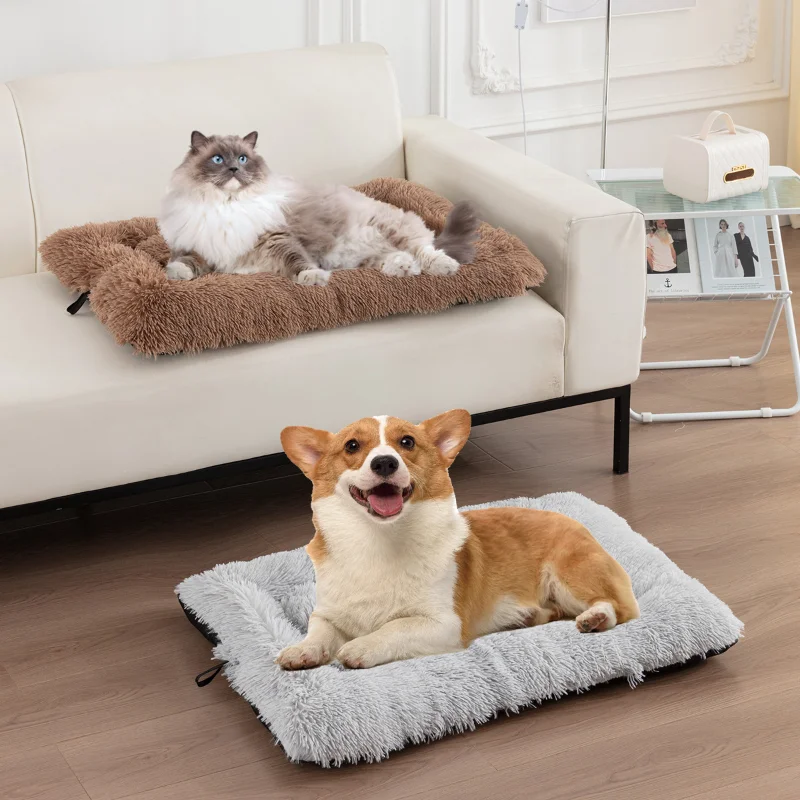 

Plush Dog Bed Thickened Pet Mattress Warm Cat Pad Dog Cage Pad Suitable for Small Medium and Large Pets Winter New Mattress