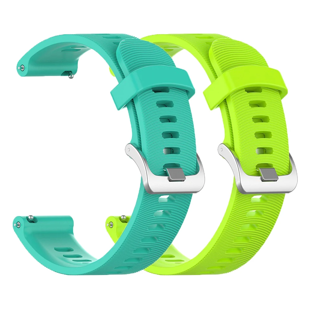 

2 Pack Sport Bands for Samsung Galaxy Watch 5/4 40mm 44mm/Classic 42mm 46mm/Watch3 41mm/Active 2 Watch Straps 20mm Silicone 2022