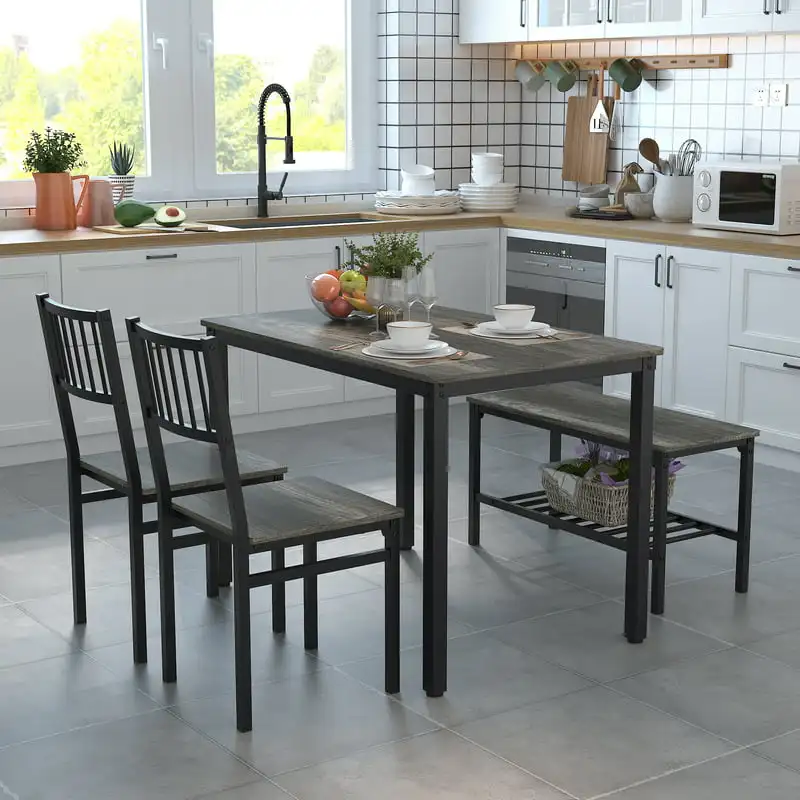 S And A  Dining Set For Home Dining Room Pantry Cafe Canteen