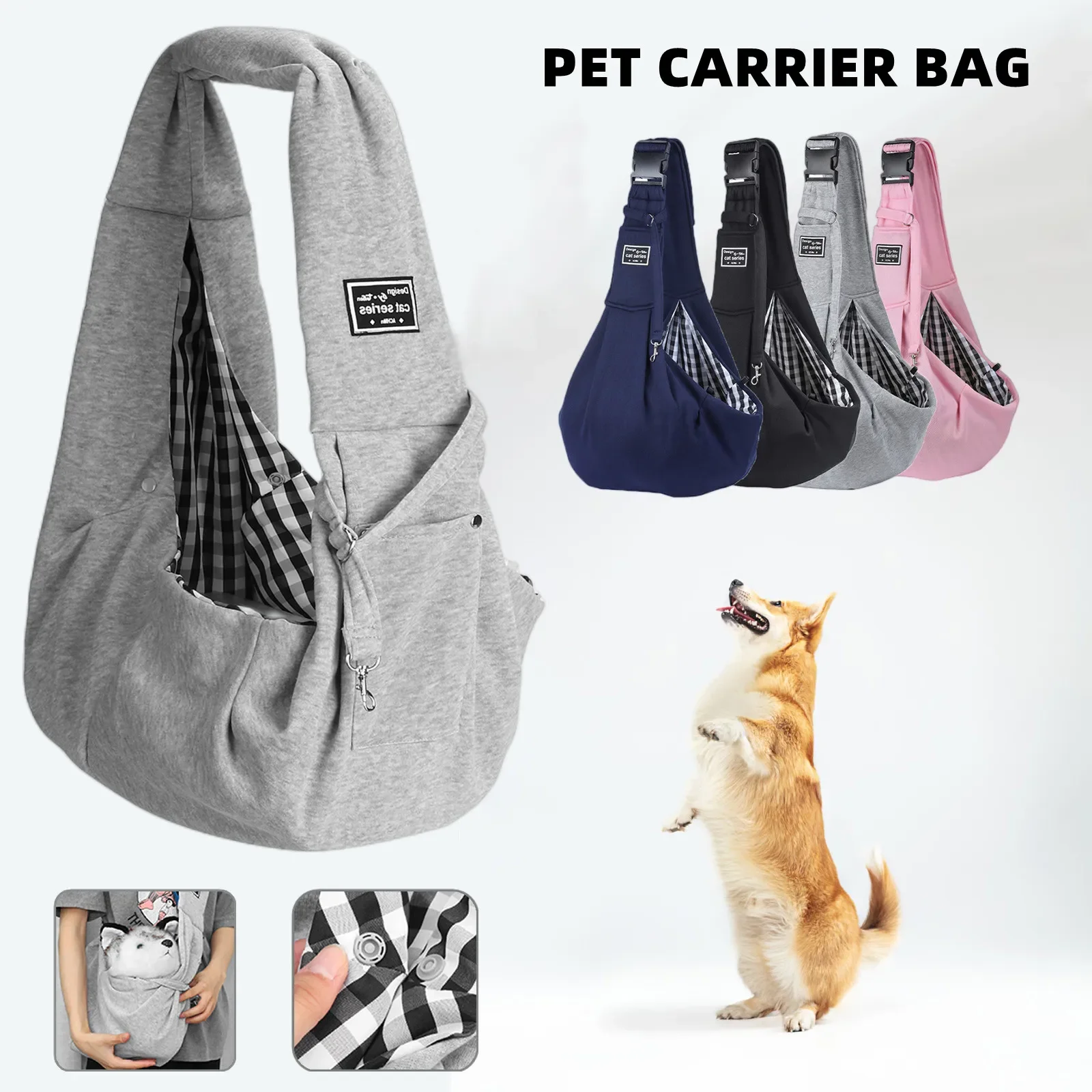 

Pet Carrier Bag Portable Travel Single Shoulder Sling Handbag Suitable for Small Pet for Outdoor Travel