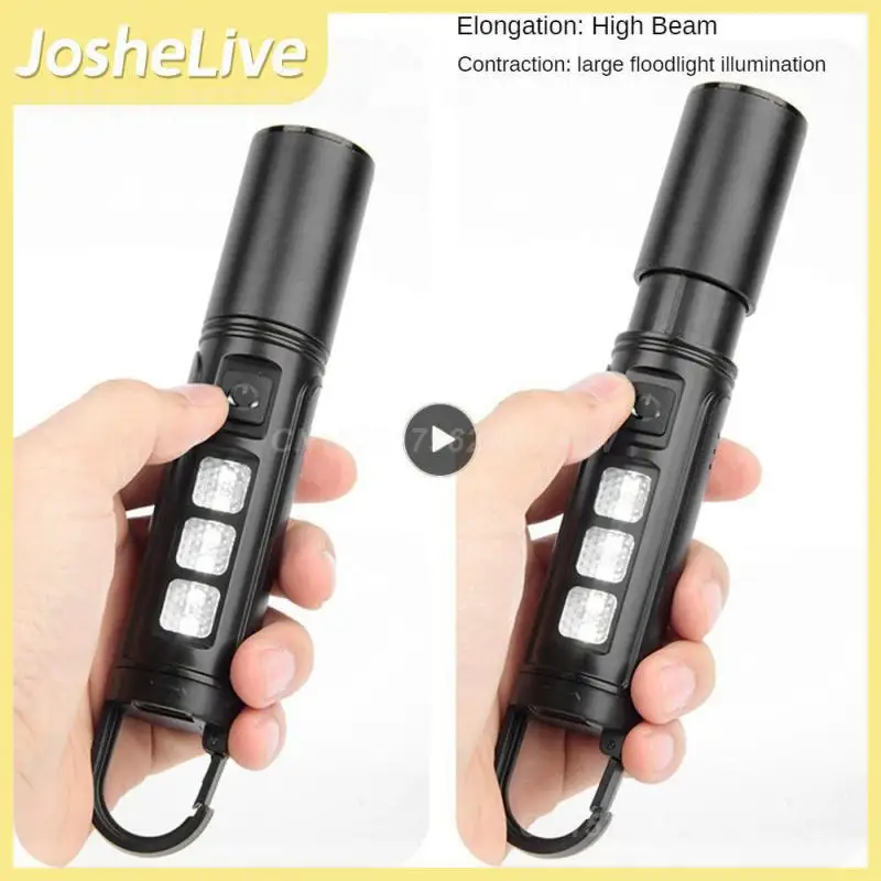 

Multifunction Flashlight Abs Ultra-light Material 25.1cm*5.5cm*3.2cm Camping Flashlight Shark Fin Cooling Flashlight Black White
