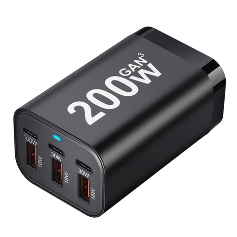 Luxmoc 200 Вт GaN Быстрое зарядное устройство USB Type-C 100 Вт 30 Вт 18 Вт PD Быстрая зарядка для мобильных телефонов Apple Планшетные компьютеры