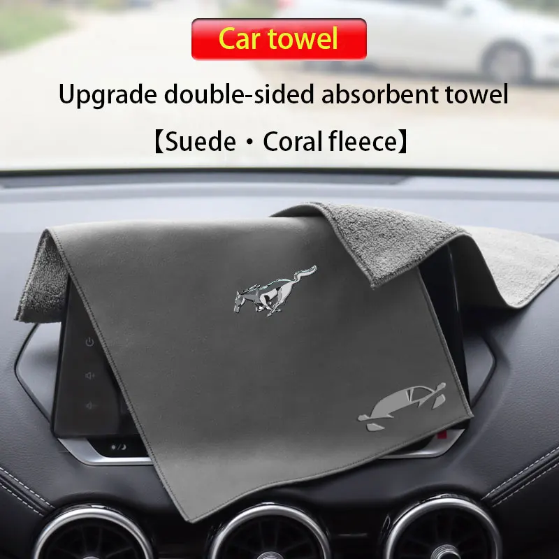 

Microfiber Car Towel Cleaning Cloth Drying Towels For Ford mustang GT 2023 2022 2021 2020 2019 2018 2017 2016 2015 SHELBY