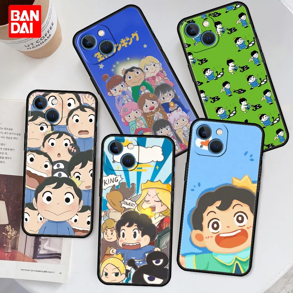 

Ranking Of Kings Cartoon Case for iPhone 13 12 11 X XS Pro Max 6 6s 7 8 Plus SE XR 12pro 13pro Mini Luxury Cover Black Silicone