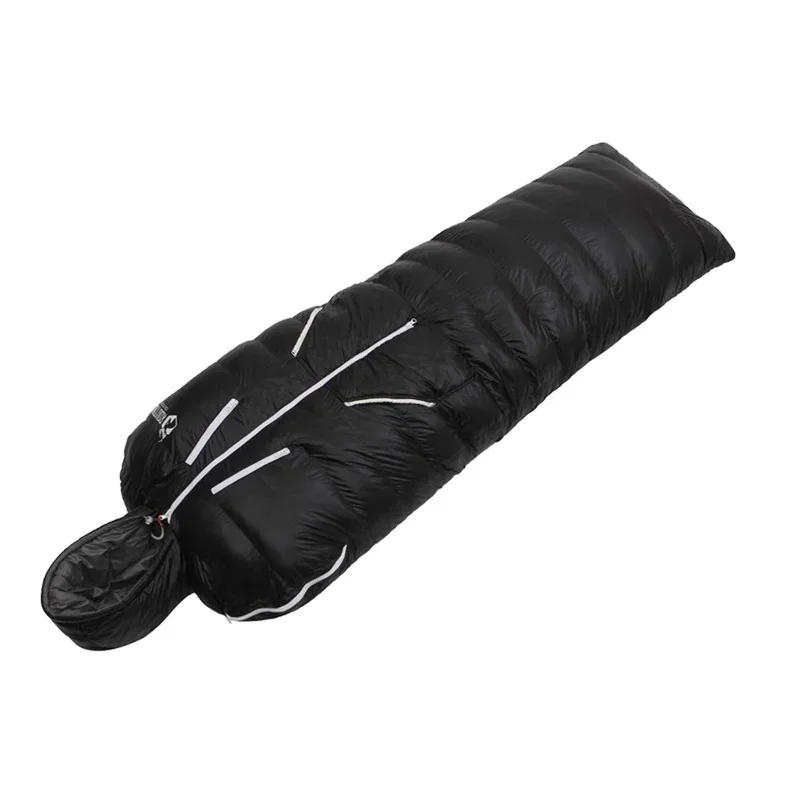 Модный стильный спальный мешок с утиным пухом мешок-конверт носимый для ходьбы