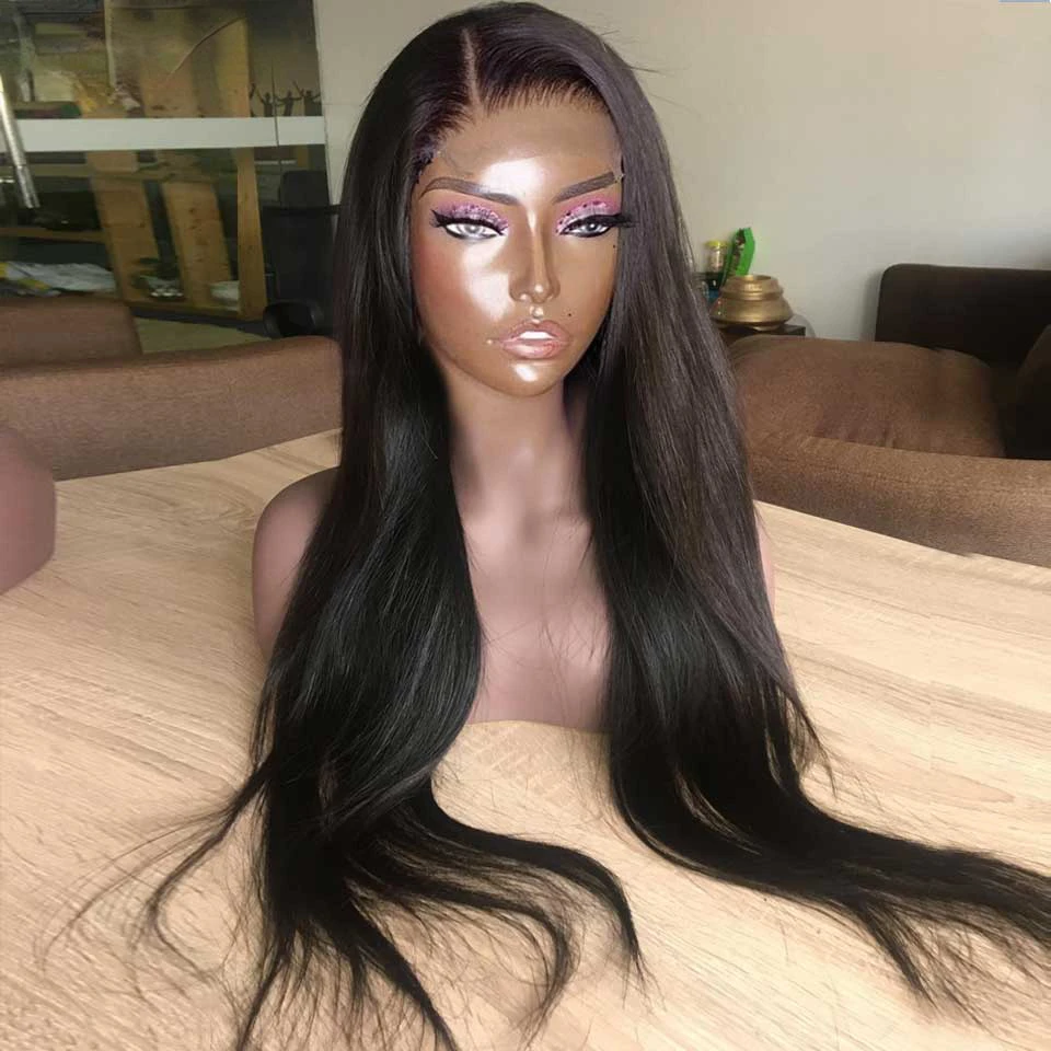 Lace Frontal Wig Straight Transparent 13x4 13x6 Lace Front Human Hair Wigs PrePlucked Bone Straight Human Hair Wigs For Women
