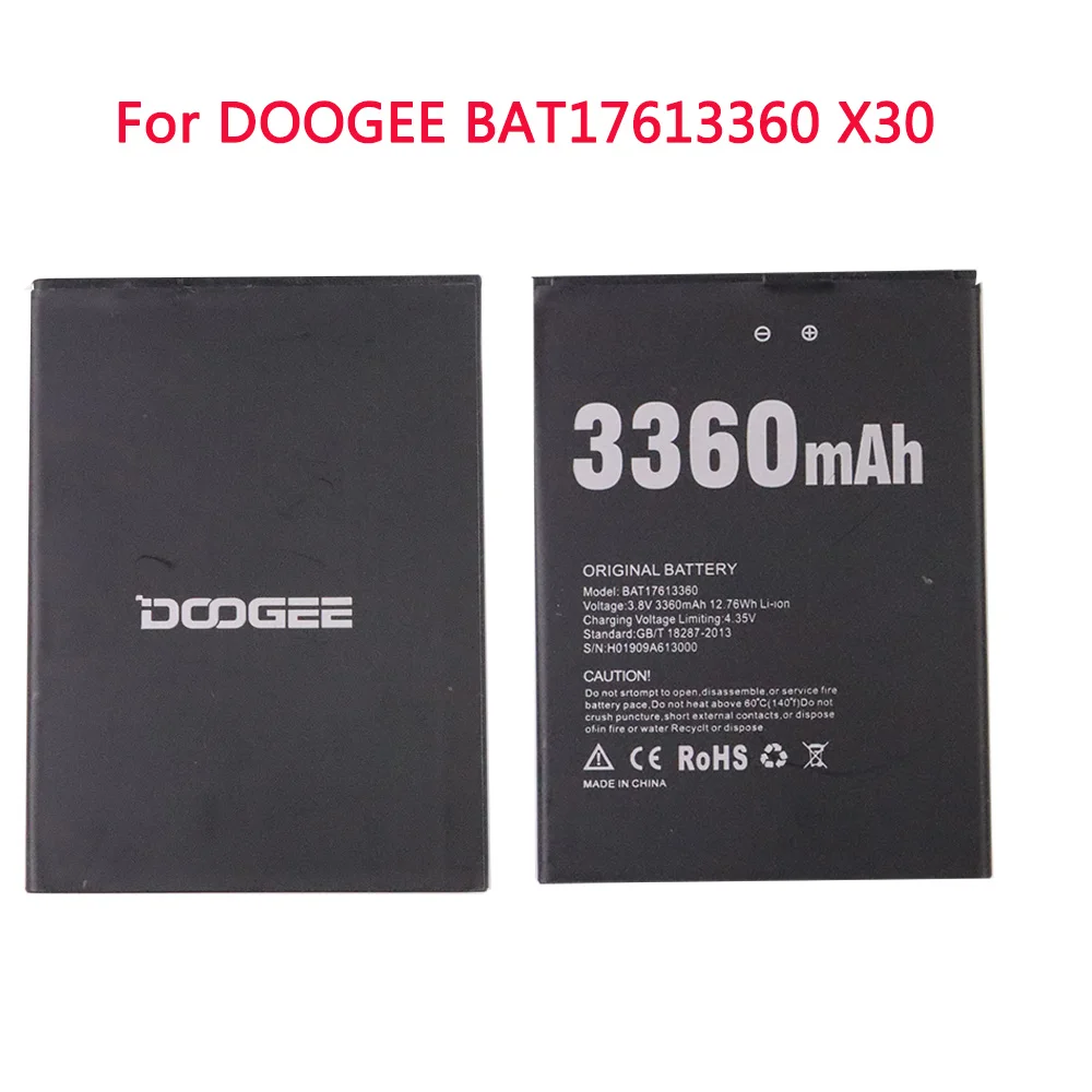 100% Оригинальный аккумулятор для телефона 3360 мАч для DOOGEE BAT17613360 X30 высококачественные Сменные аккумуляторные батареи