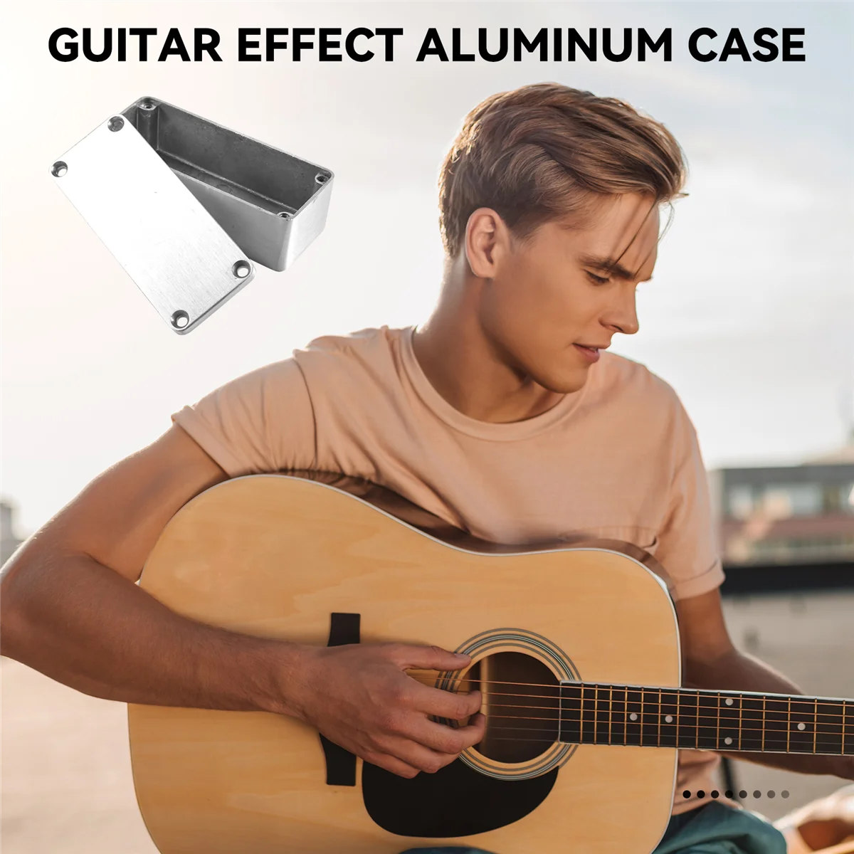 1 шт. алюминиевый корпус педали эффектов 1590A стиль для гитары