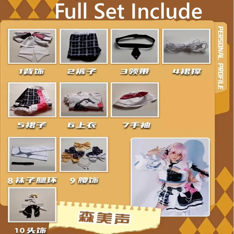 Mori Calliope Косплей Костюм Vtuber Hololive4th Аниме Женский Модный Наряд Одежда Для Ролевых