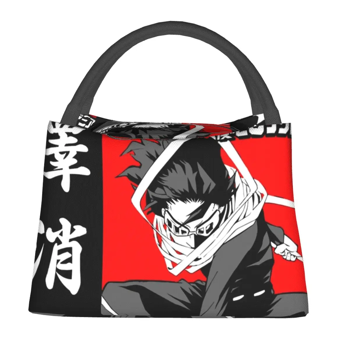 

Shota Aizawa All Might Lunch Bag My Hero Academia Funny Lunch Box Unisex Picnic Cooler Bag Oxford Print Thermal Tote Handbags