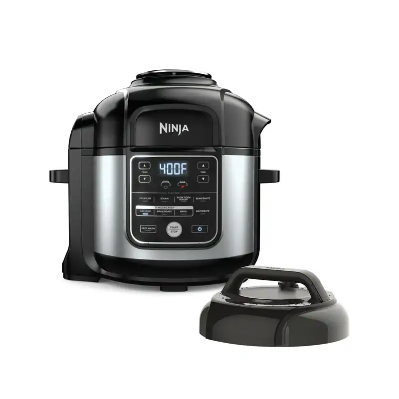 

10-in-1 8-quart XL Pressure Cooker Air Fryer Multicooker, Stainless, OS400