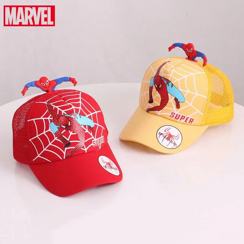 

Disney Superhero Baby Baseball Cap Boys Girls Cute Spiderman Print Children Hip Hop Sun Hats Autumn Spring Kids Adjustable Hat