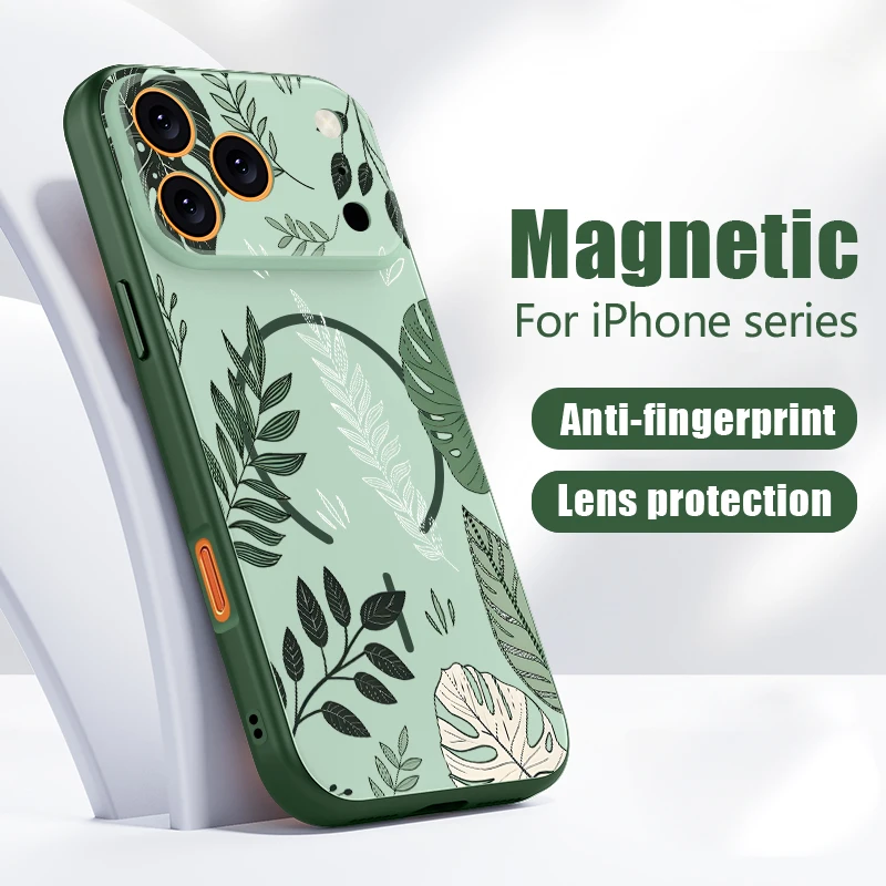 Фото Чехол с мультяшным рисунком космонавта для iPhone 17 Pro Max, магнитный, для Magsafe, гибридный матовый чехол для iPhone 16 15 14 13 Pro Max №4