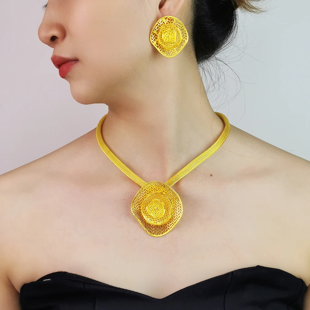 Роскошные свадебные аксессуары Дубай желтого и золотого цвета искусственное