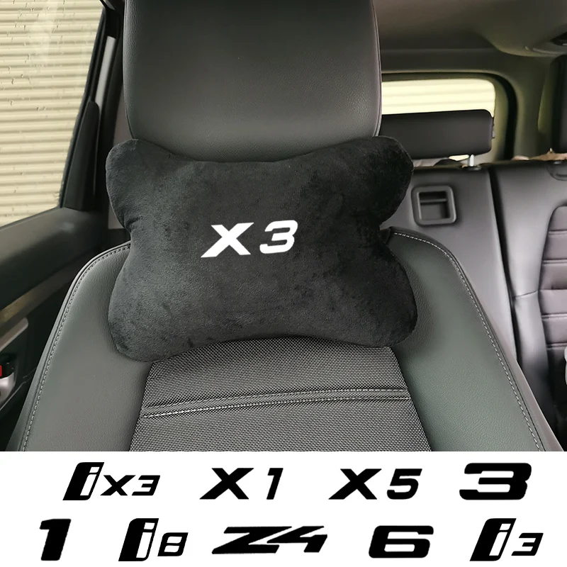 Автомобильная подушка для сиденья подголовник Автомобильный логотип шеи BMW 1 2 3 4 5