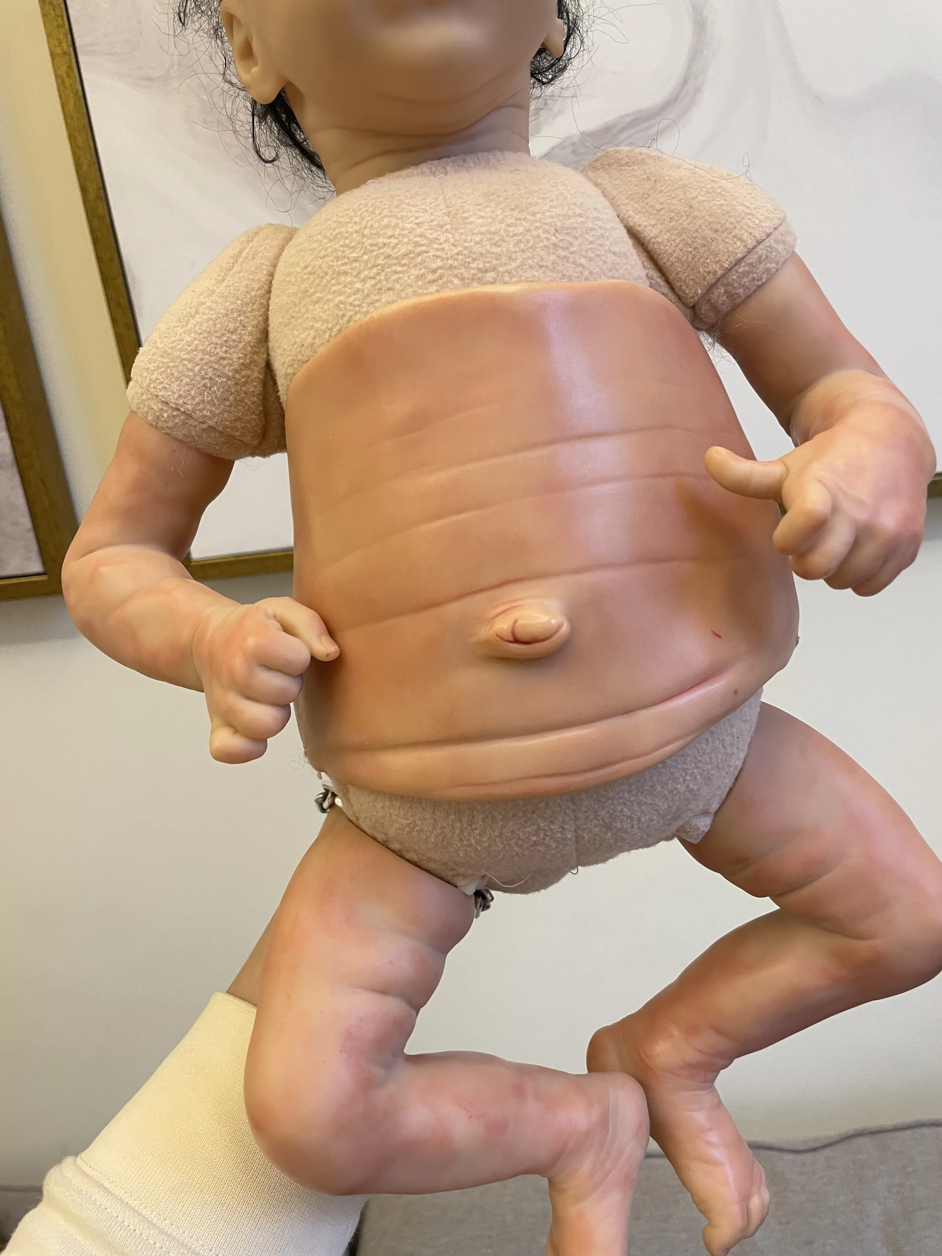 

Painted Bebe Reborn Doll Kit Belly Plate Vinly Body DIY Doll Kit Parts Reborn Baby Reborn Doll Accessories