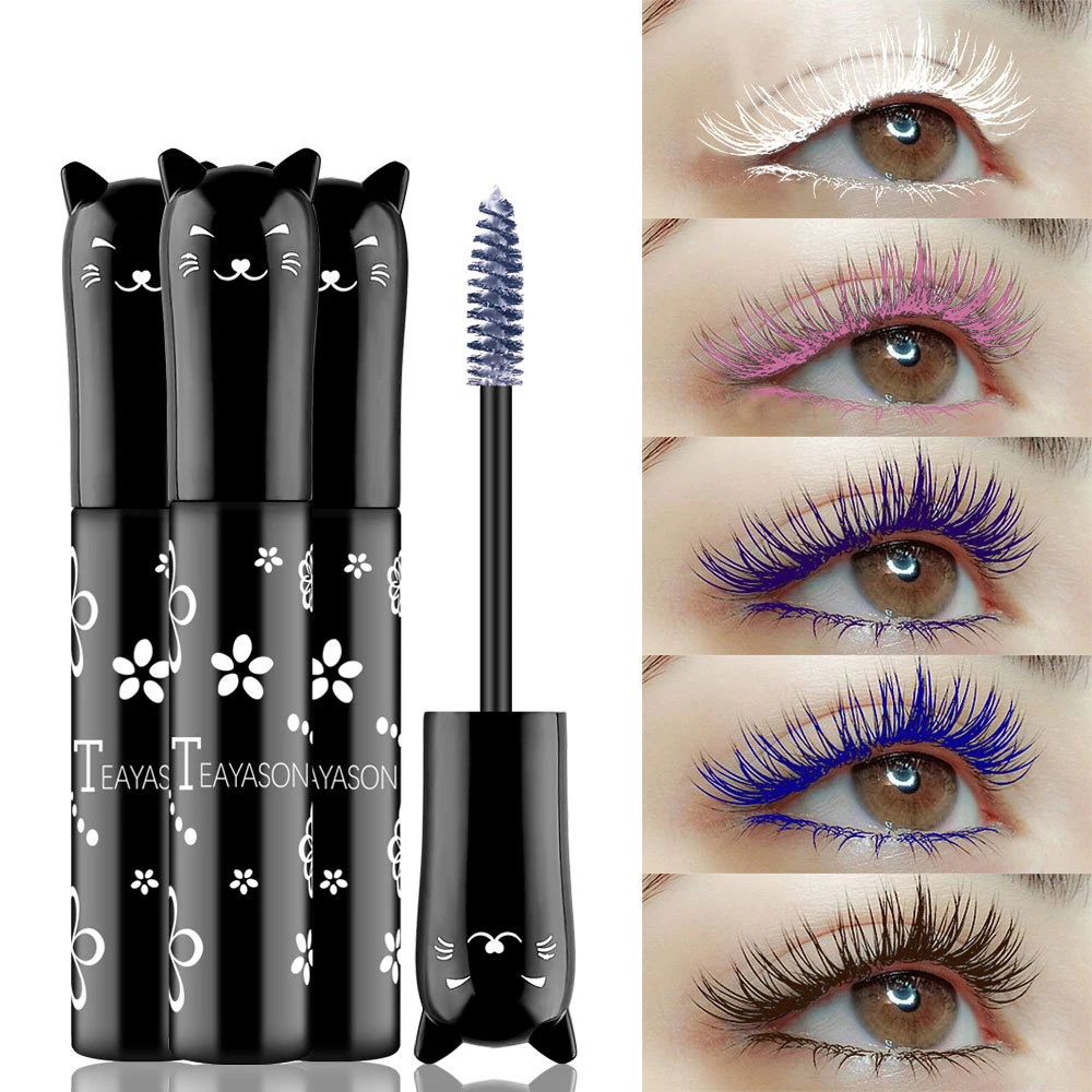 

5D Silk Fiber Mascara Lash Color Mascara Waterproof Rimel 3D Mascara Eyelash Extension Thick Lengthening Eye Lashes Cosmetics