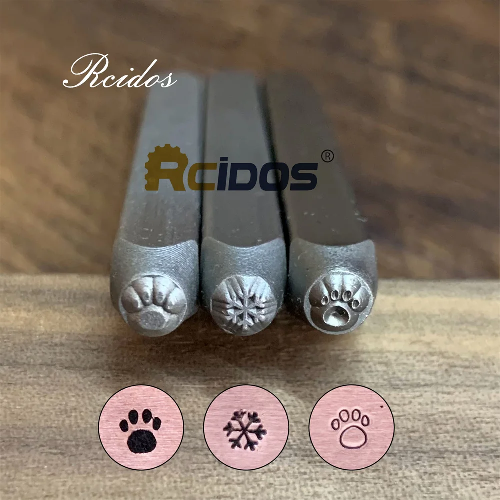 RCIDOS металлические штампы для ювелирных изделий 3 мм, снежный узор DIY браслет/символы ювелирных изделий стальной штамп, цена за 1 шт.