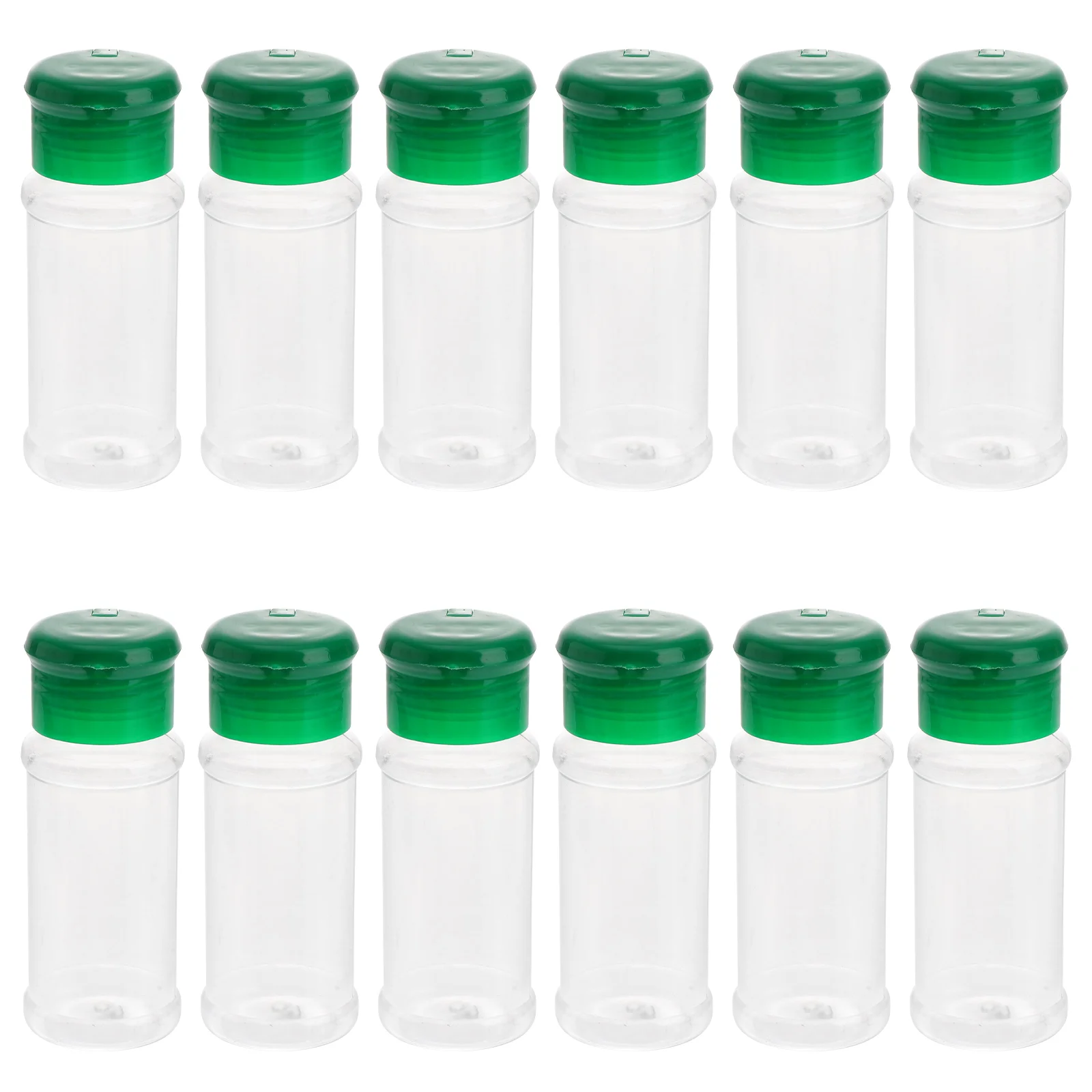 

12 Clear Jars Salt Jars Coffee Powder Shaker Pepper Shaker Bottle Seasoning Bottles