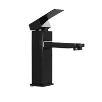 black foldable kitchen faucet three handles sink tap rotate folding spout brass wall mounted hot cold mixer wash basin taps