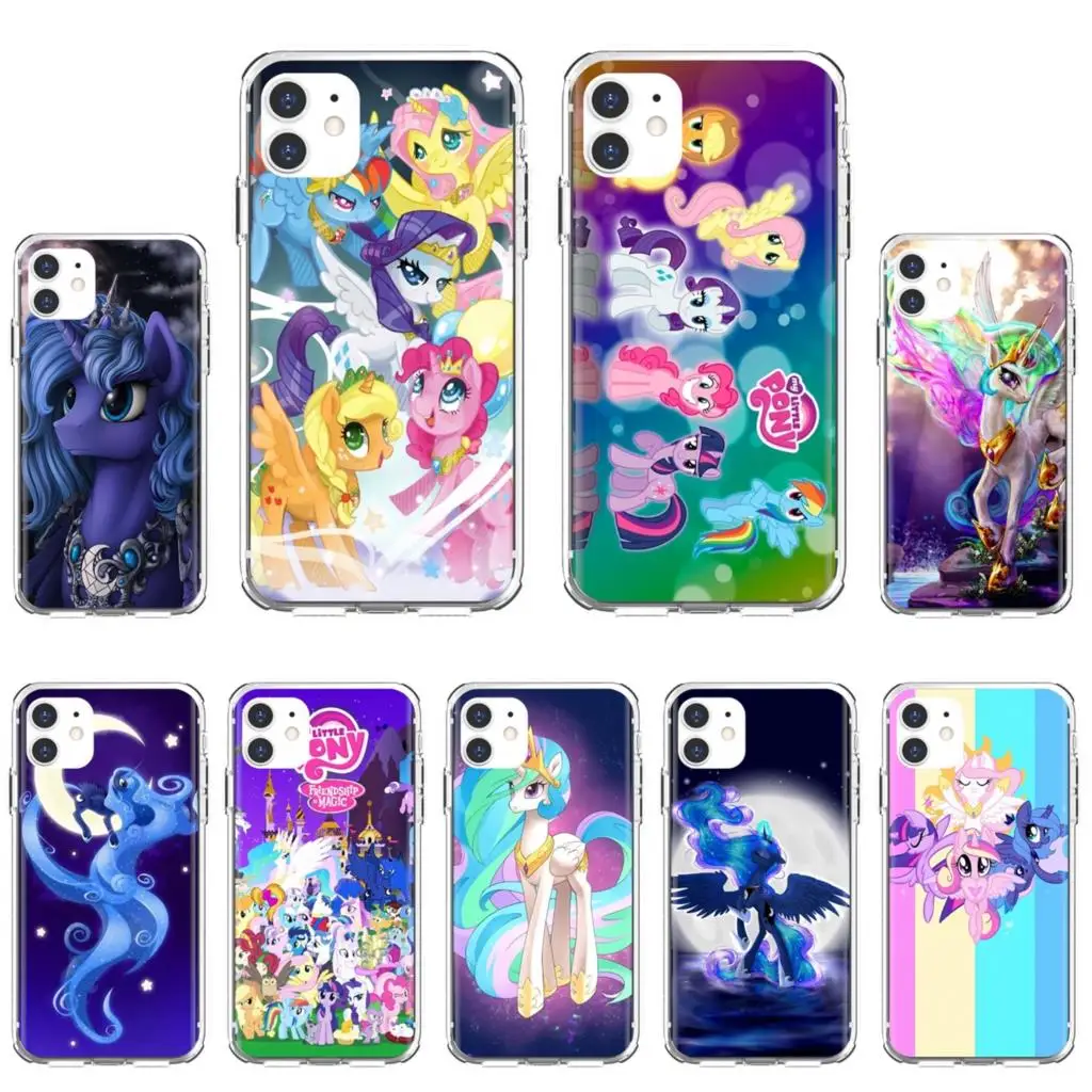 

For iPod Touch iPhone 10 11 12 Pro 4S 5S SE 5C 6 6S 7 8 X XR XS Plus Max 2020 Flower-Rainbow-Dash-My-Little-Pony Soft Case