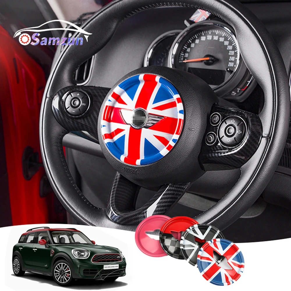 

Car Steering Wheel Center 3D Dedicated Cover Decal Sticker Accessories For Mini Cooper F54 F55 F56 F57 F60 Clubman Countryman