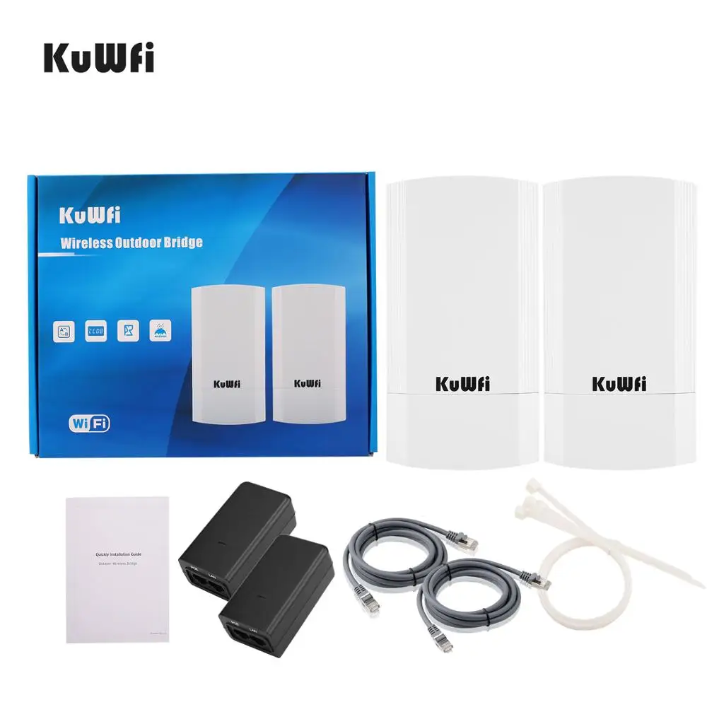 KuWFi 900Mbps Outdoor Wireless CPE Router 5.8G Wireless Repeater/AP Router/Wifi CPE Bridge Point to Point 1-3KM Wifi Coverage images - 6