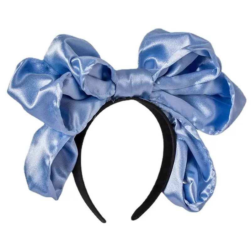 

Bow Headpiece Hair Clip Silk Satin Bowknot Ribbon Hairpins Barrettes Women Solid Color Ponytail Clip Hair Accessories Beauty