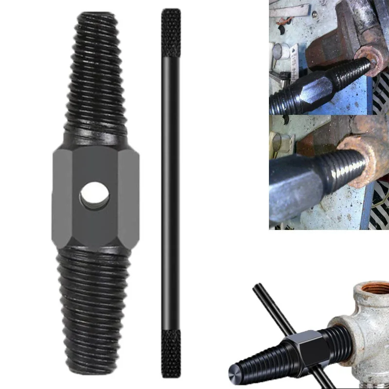 

4" 6" Double Head Faucet Damaged Screw Extractor Pipe Remover Tools Damaged Wire Water Pipe Bolt Broken Screw Removal Tool