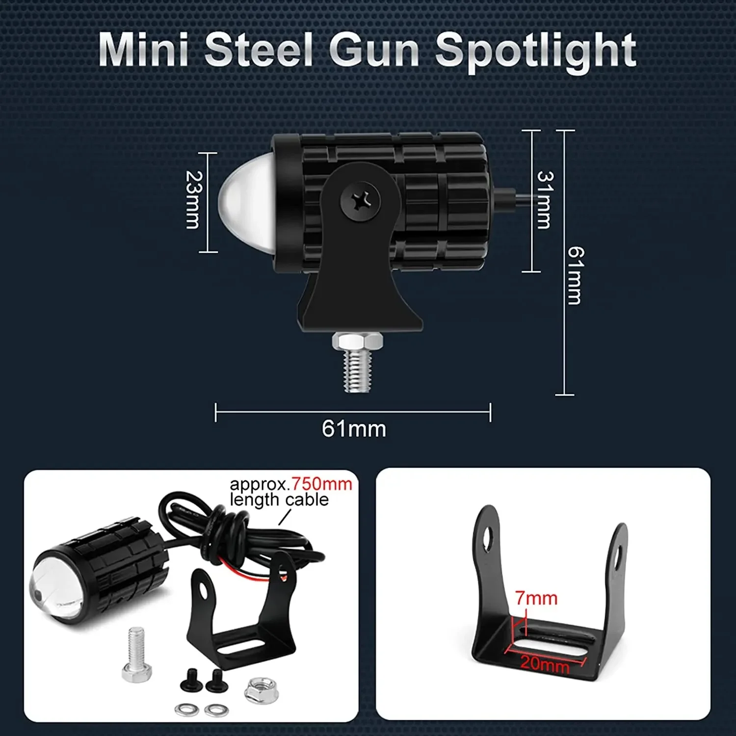 Универсальные вспомогательные прожекторы противотуманные фары для мотоциклов