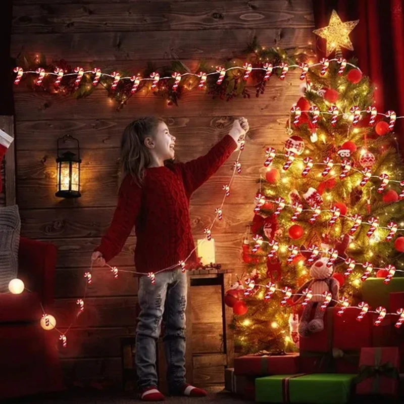 Новинка 2 м 20 светодиодов в виде Санта Клауса и снежинки светодиодная подсветка