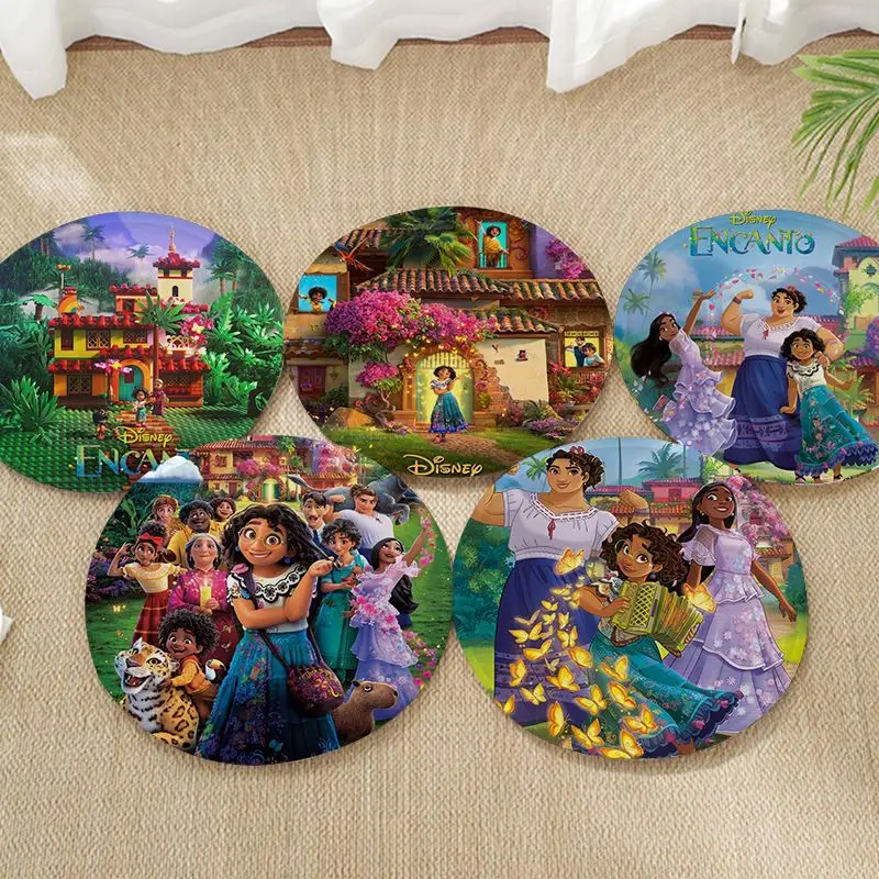 

Disney Movies Cartoon Encanto European Seat Cushion Office Dining Stool Pad Sponge Sofa Mat Non-Slip Chair Mat Pad